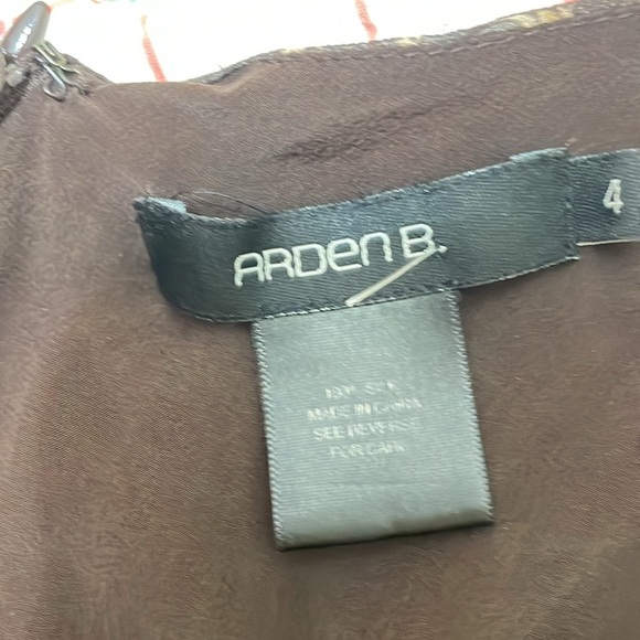 Arden b leopard print  silk slip style dress - Picture 8 of 9